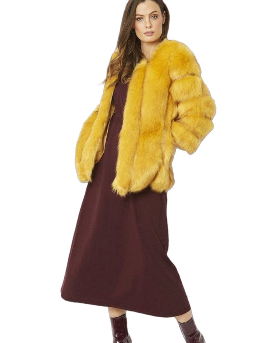SAMANTHA FAUX FUR COLOR COAT