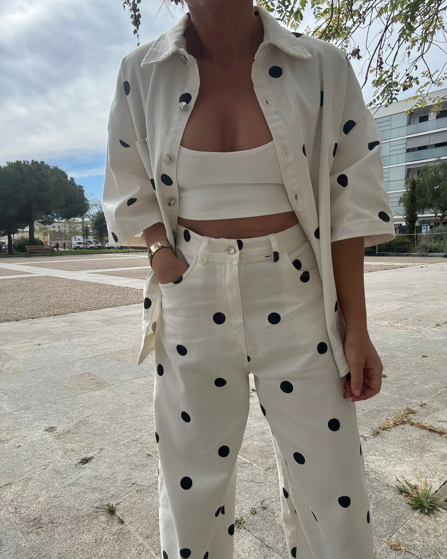 POLKA DOTS SLOUCHY