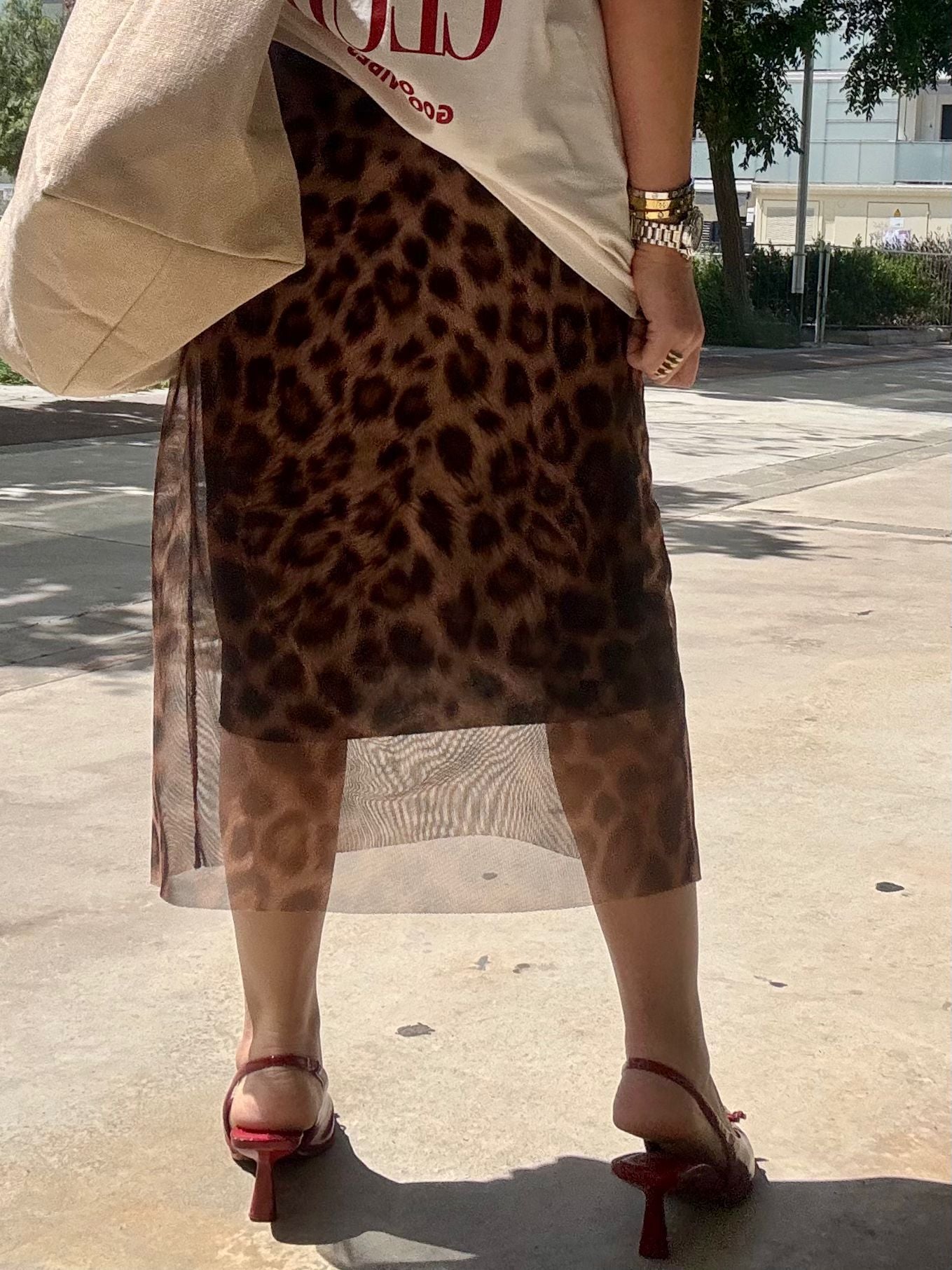 LEOPARD PRINT SKIRT