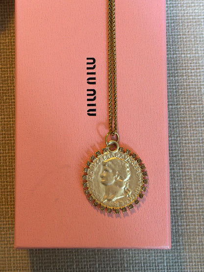 COLLAR MONEDA STRASS