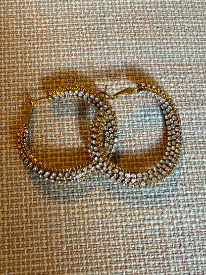 PENDIENTES ARO STRASS