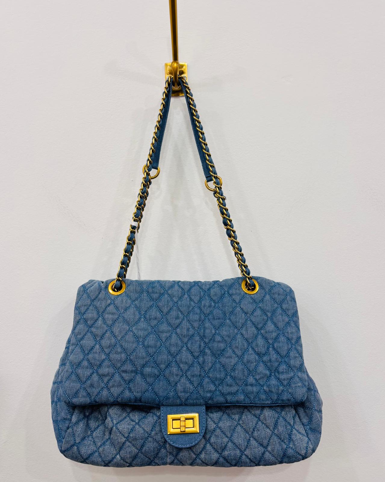 ALEXIA DENIM MAXI BAG