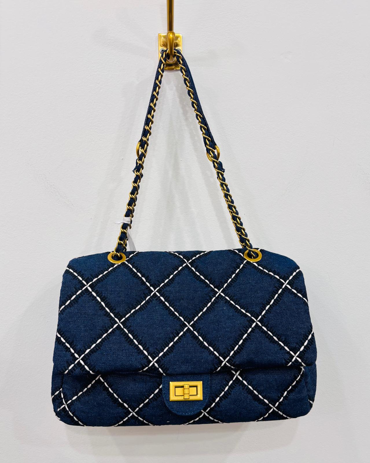 ALEXIA DENIM MAXI BAG