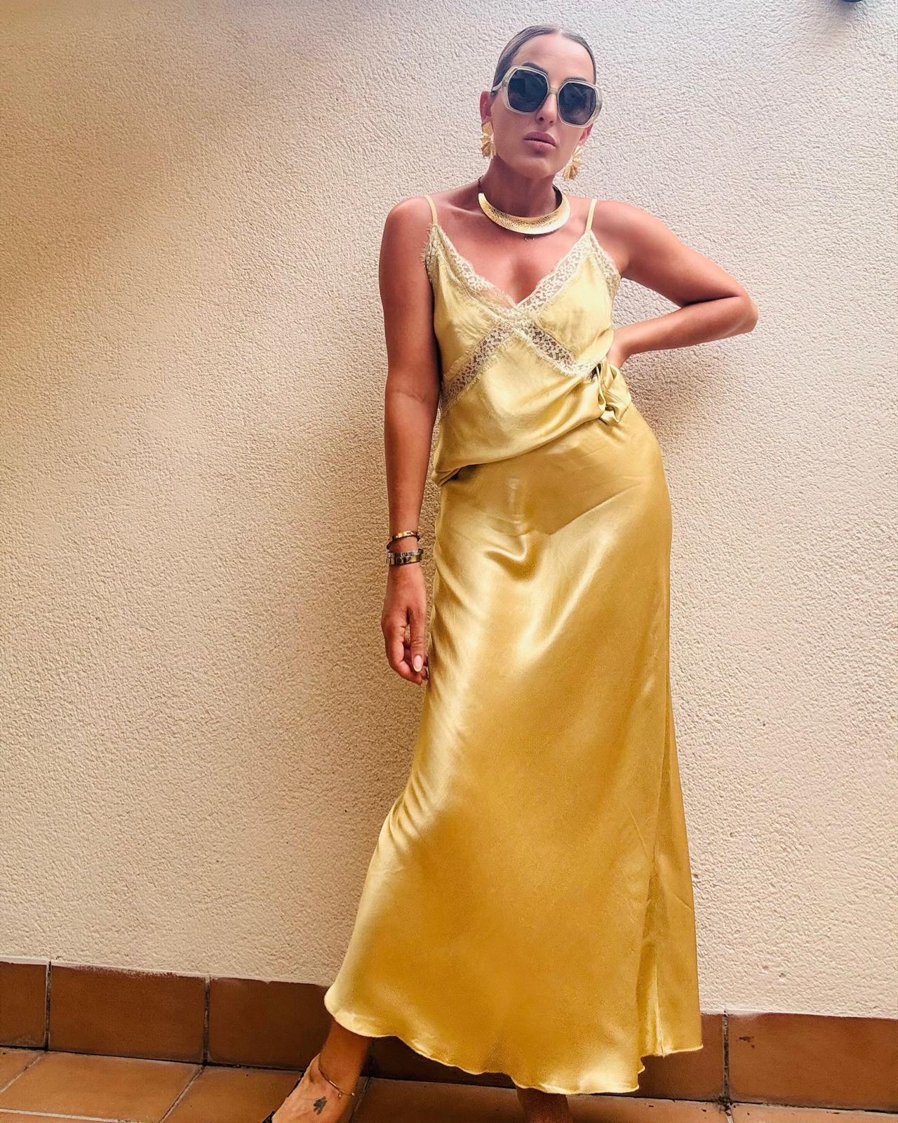 SALLY SILK SKIRT