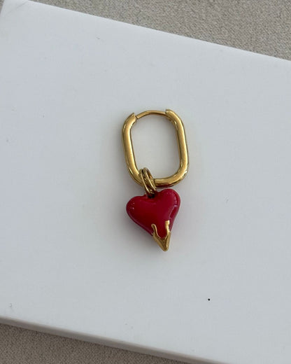 PENDIENTE CUADRADO CON CHARM