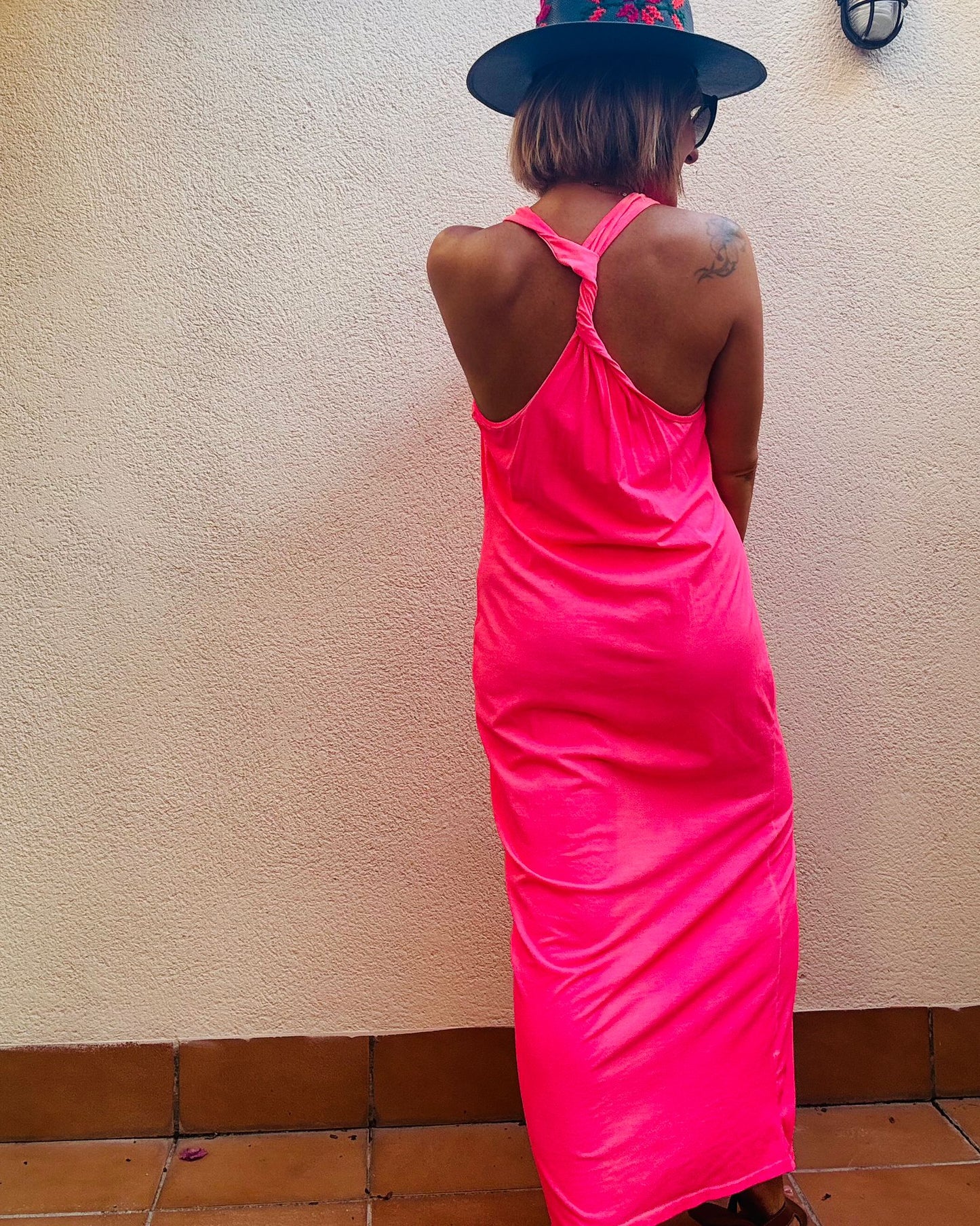 MARTHA FLÚOR LONG DRESS