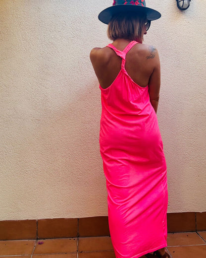 MARTHA FLÚOR LONG DRESS