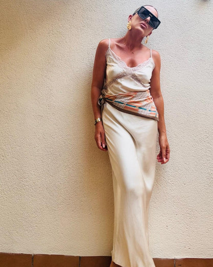 SALLY SILK SKIRT