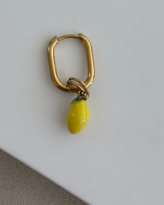 PENDIENTE CUADRADO CON CHARM