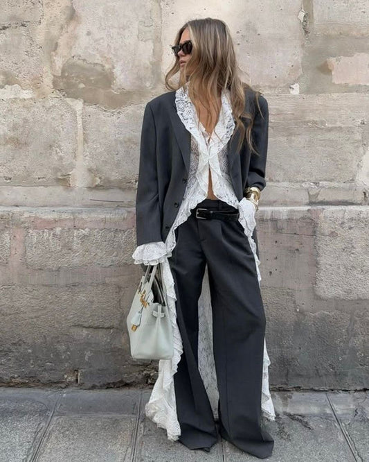 LACE KIMONO.