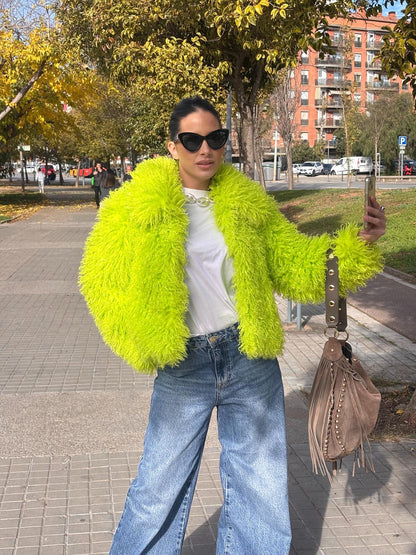 CARRIE FAUX SHEARLING JACKET