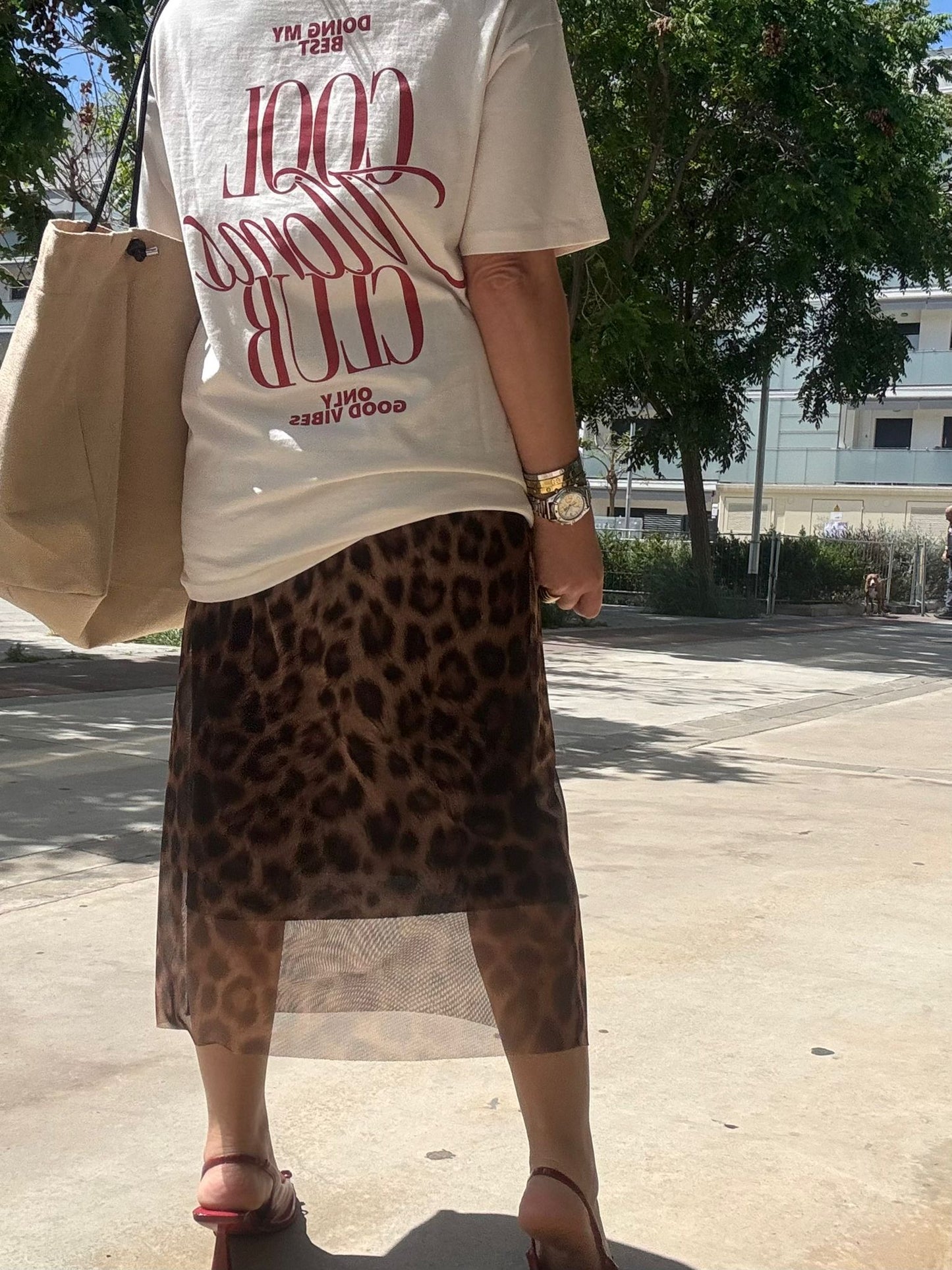 LEOPARD PRINT SKIRT