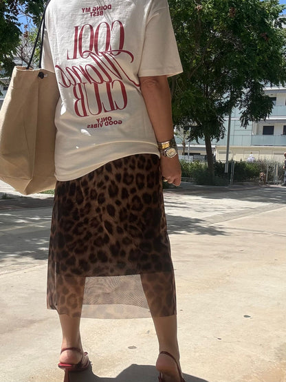 LEOPARD PRINT SKIRT