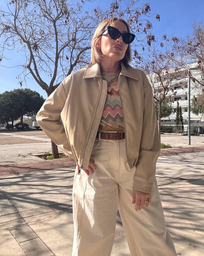 LOLA ECO LEATHER BOMBER
