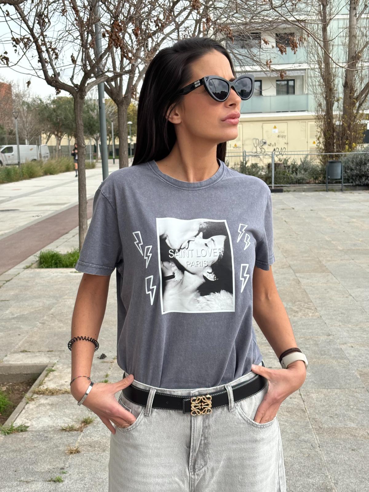 SAINT LOVER GREY T-SHIRT