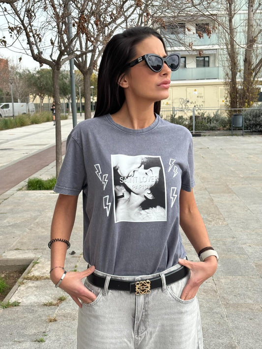 SAINT LOVER GREY T-SHIRT