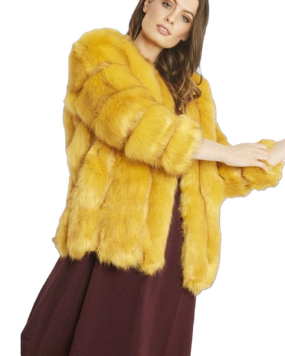 SAMANTHA FAUX FUR COLOR COAT