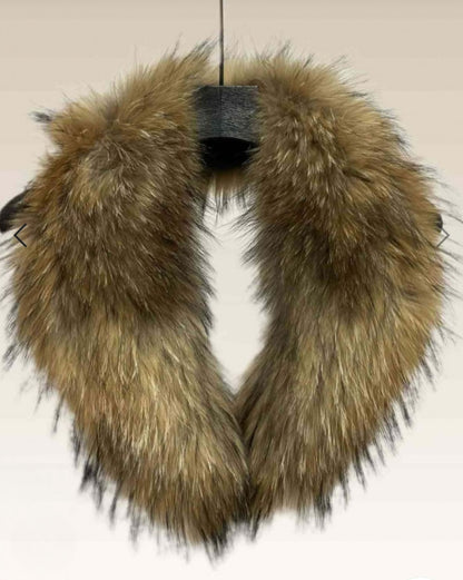 CUELLO MARRON REAL FUR