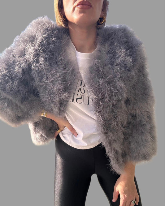 GREY MARABÚ JACKET