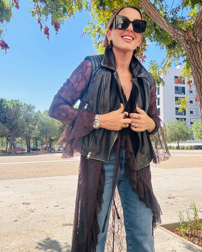 LACE KIMONO.