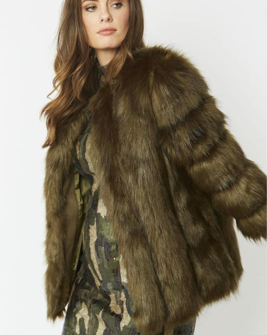 SAMANTHA FAUX FUR COLOR COAT