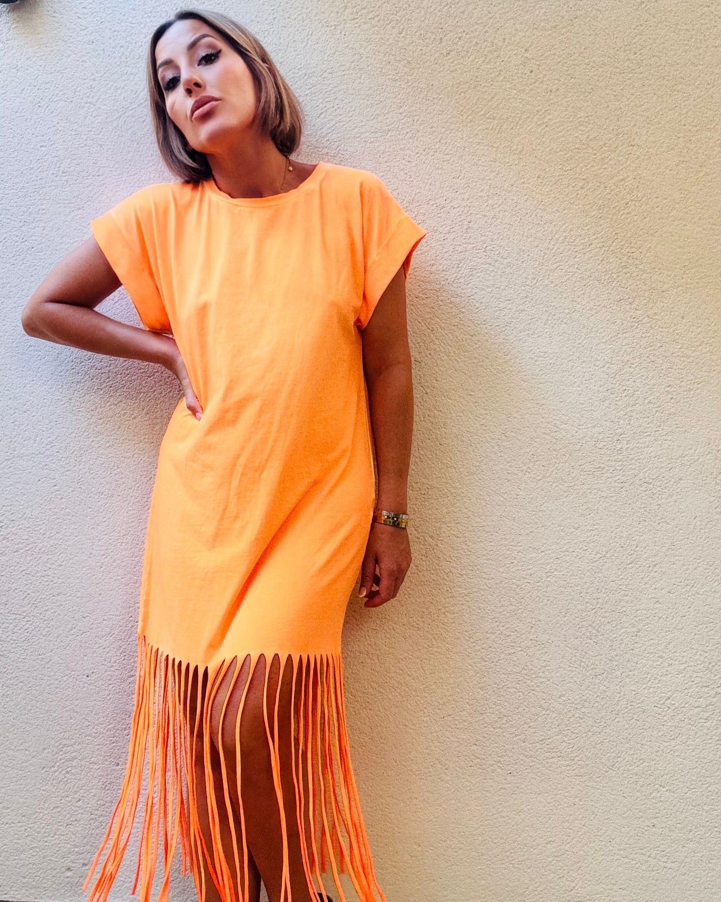 LAU FLÚOR SHORT DRESS