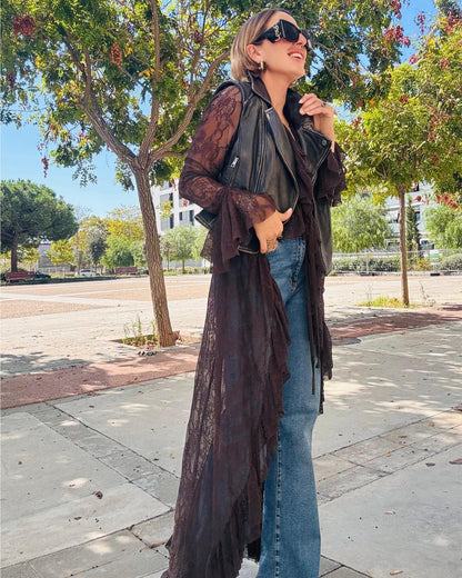 LACE KIMONO.
