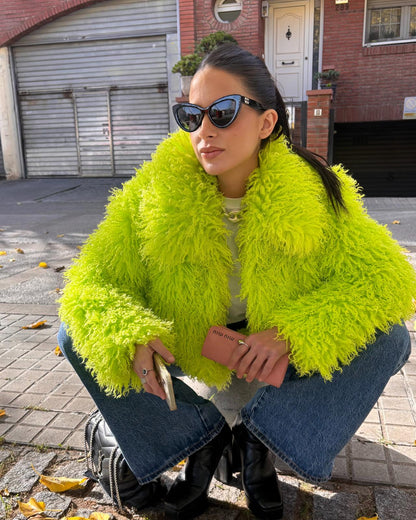 CARRIE FAUX SHEARLING JACKET