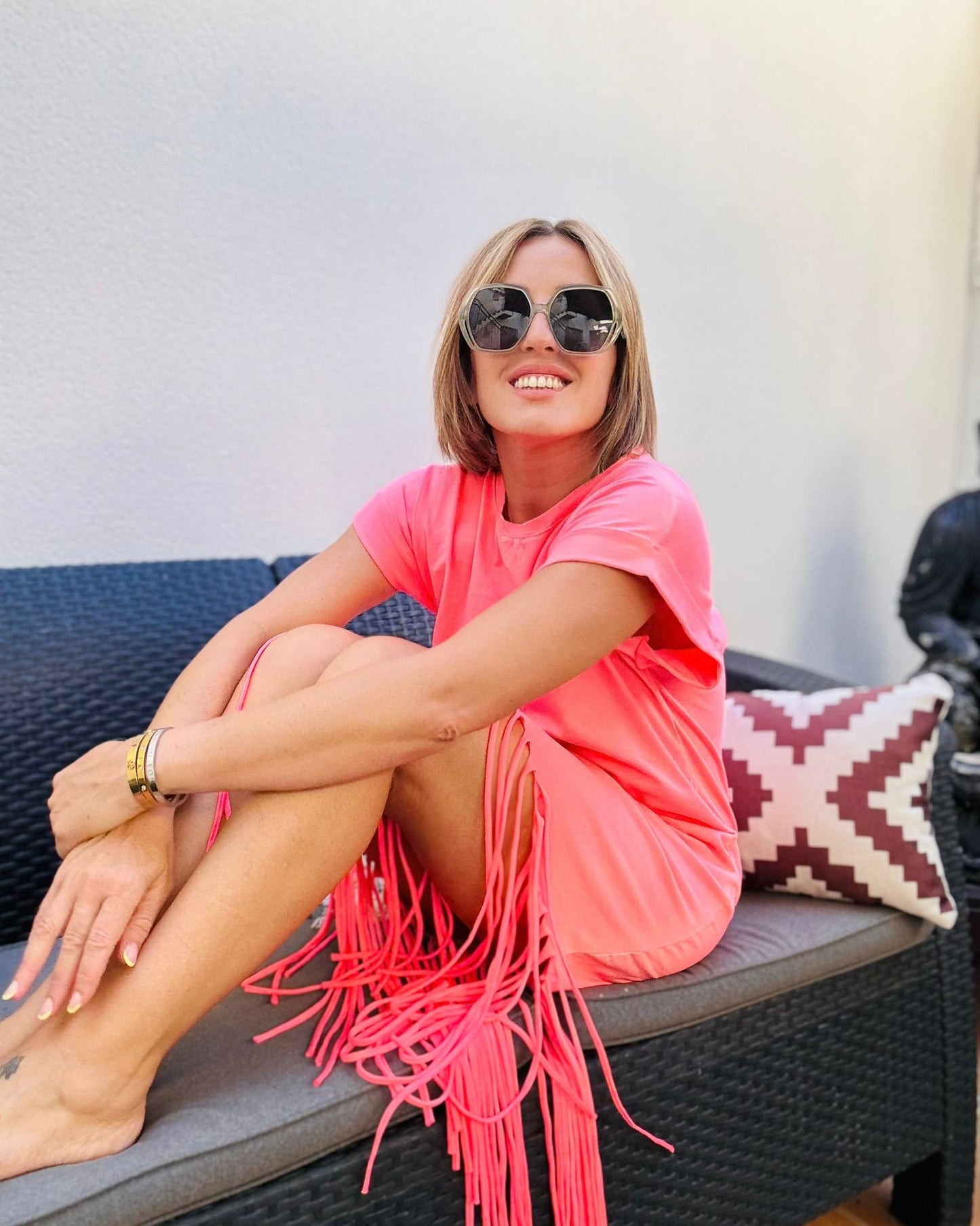LAU FLÚOR SHORT DRESS