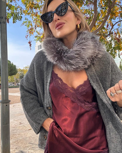 MAXI CUELLO GREY FOX