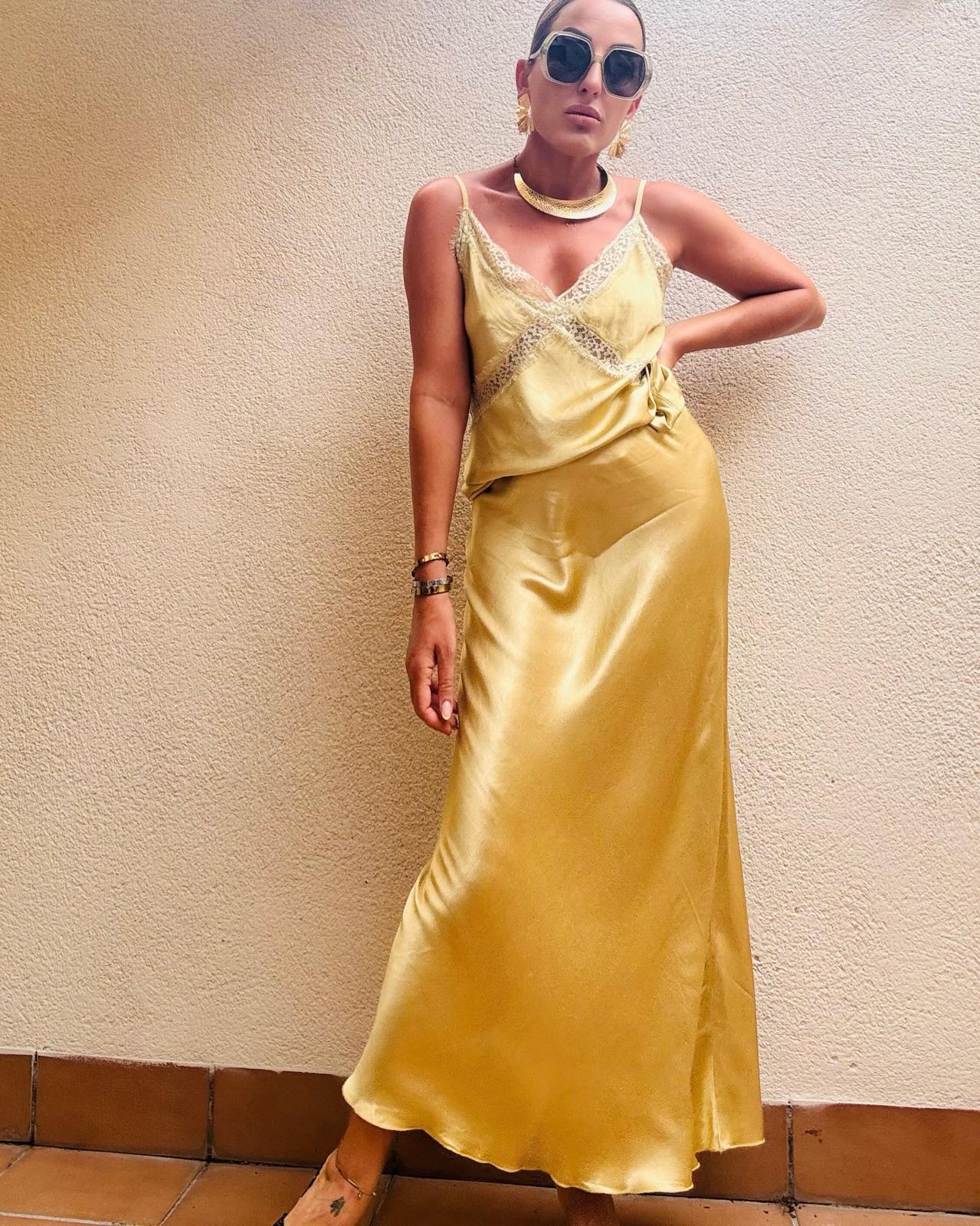 SALLY SILK SKIRT