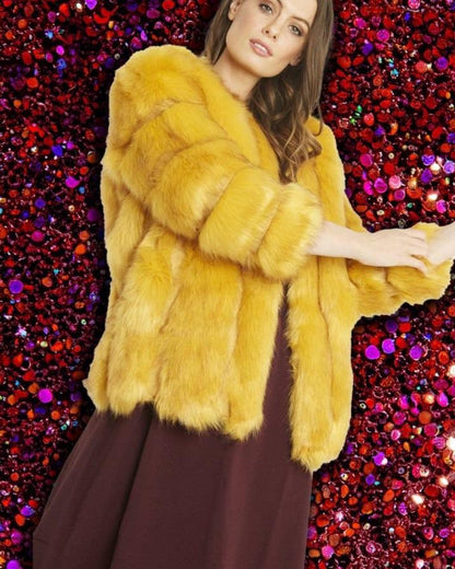 SAMANTHA FAUX FUR COLOR COAT