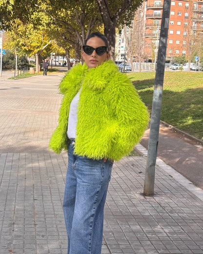 CARRIE FAUX SHEARLING JACKET