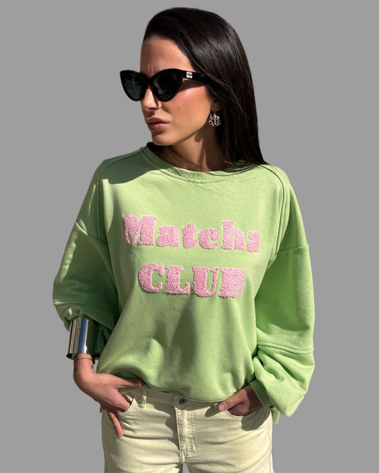SUDADERA MATCHA CLUB