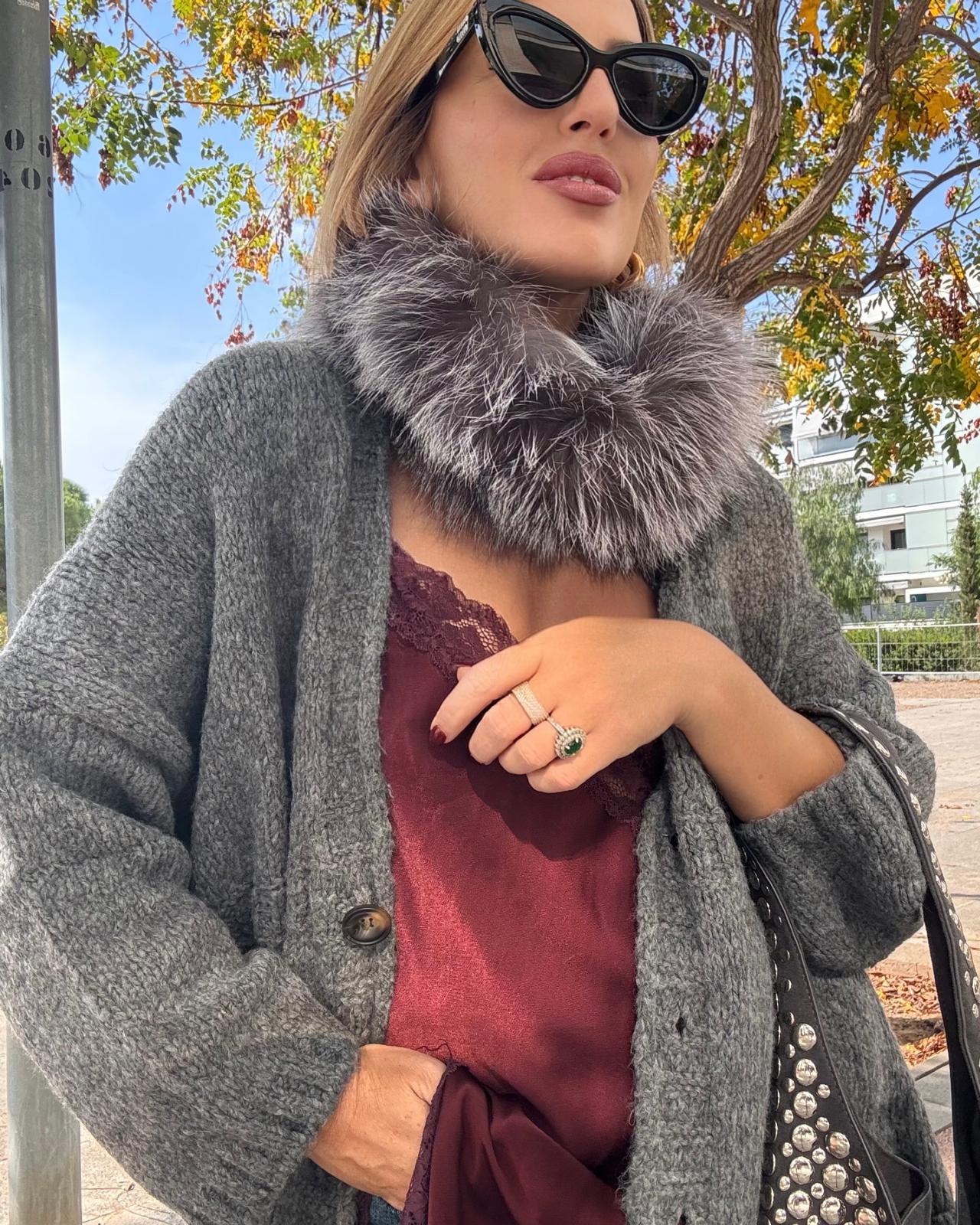 MAXI CUELLO GREY FOX