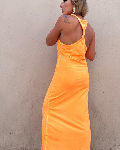 MARTHA FLÚOR LONG DRESS