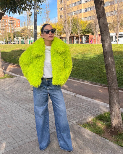 CARRIE FAUX SHEARLING JACKET