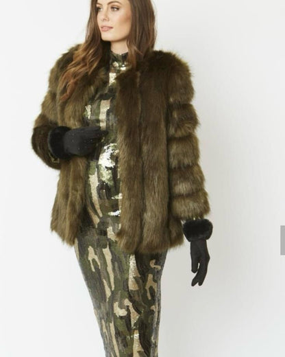 SAMANTHA FAUX FUR COLOR COAT