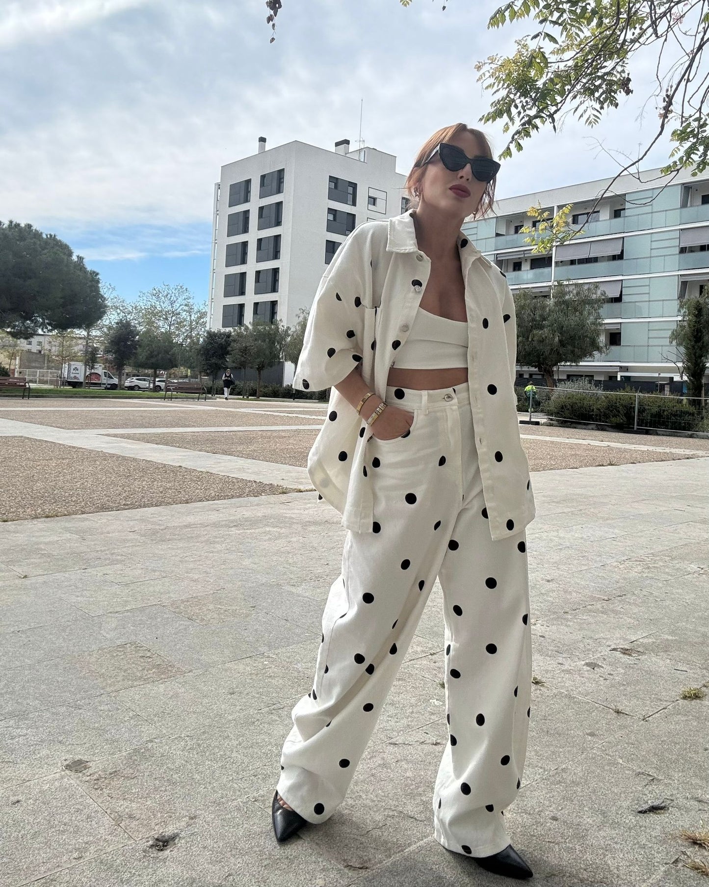POLKA DOTS SLOUCHY