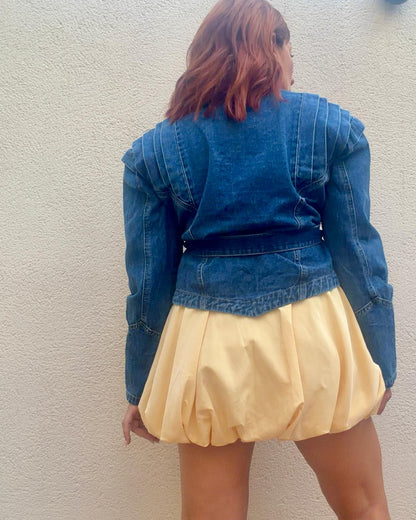 DENIM WRAP JACKET