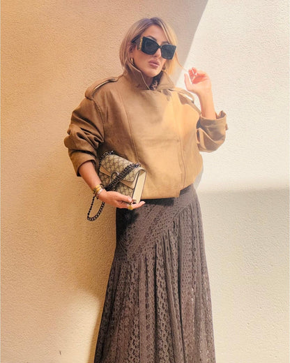 KAREN FAUX SUEDE JACKET