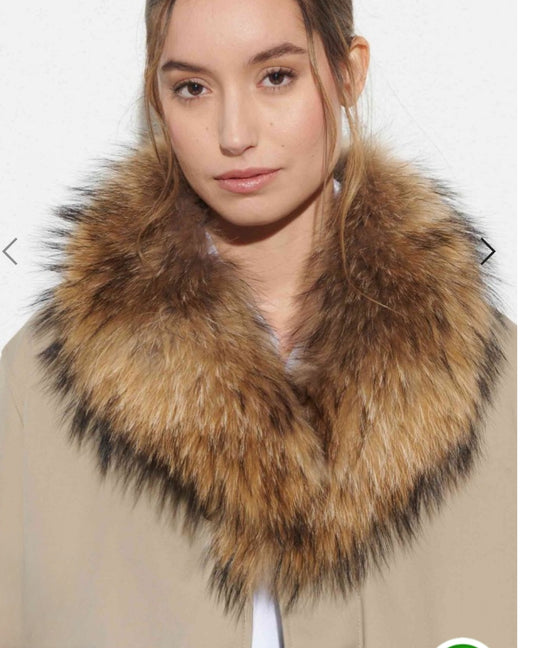 CUELLO MARRON REAL FUR