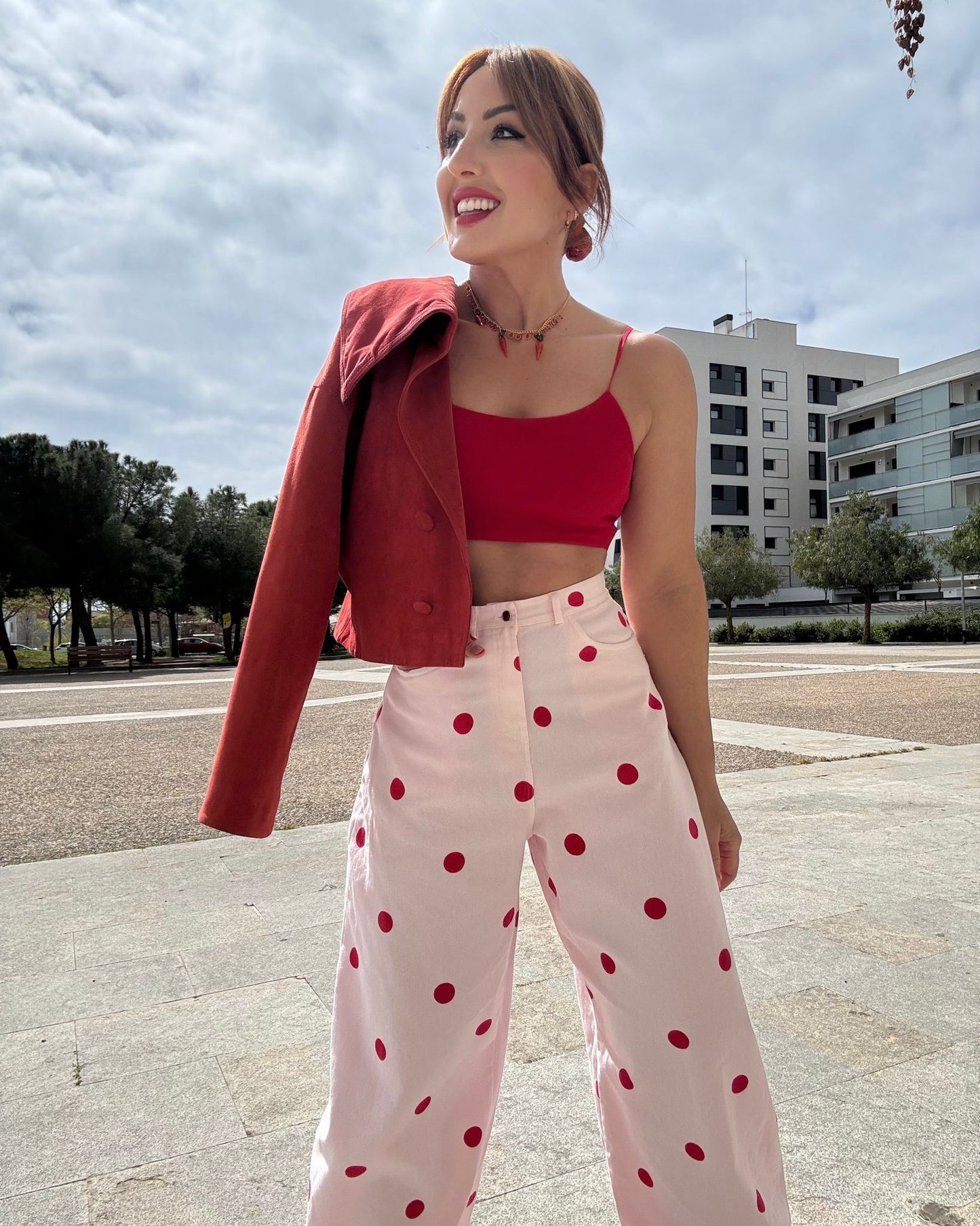 POLKA DOTS SLOUCHY