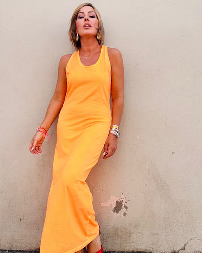 MARTHA FLÚOR LONG DRESS
