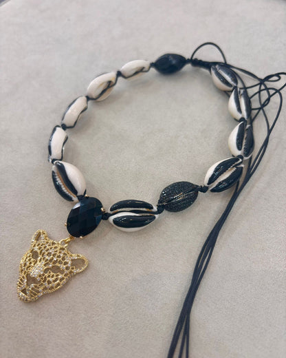 STRASS LEO SHELL NECKLACE