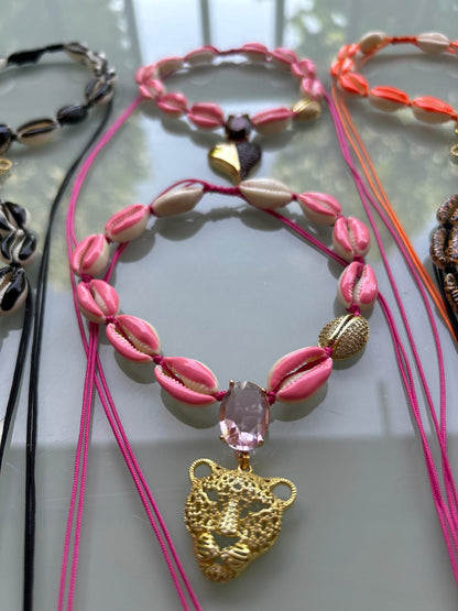 STRASS LEO SHELL NECKLACE