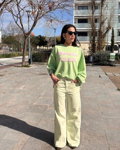 SUDADERA MATCHA CLUB