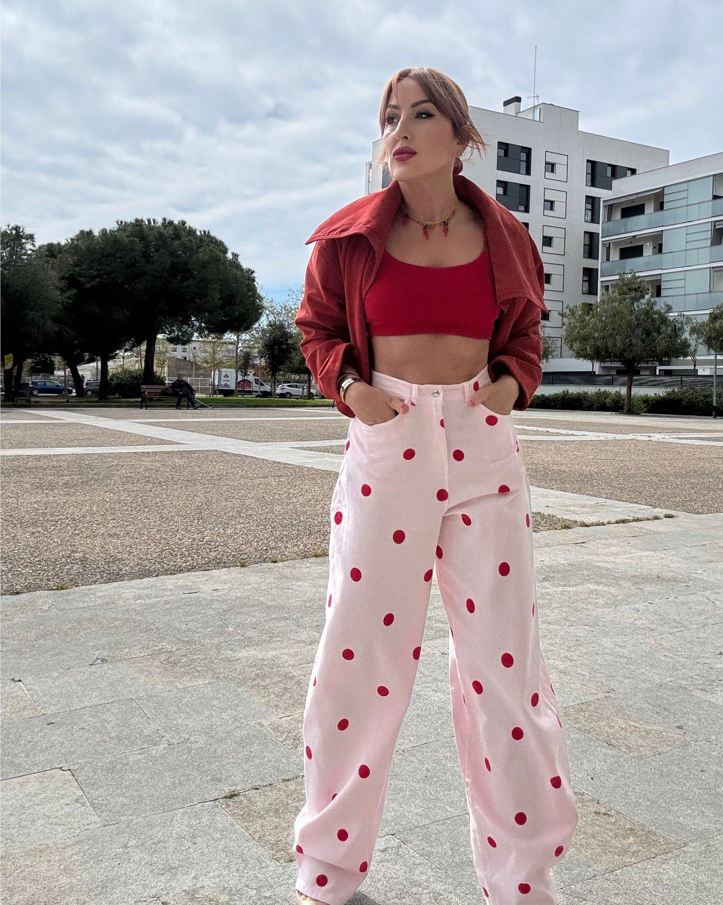 POLKA DOTS SLOUCHY