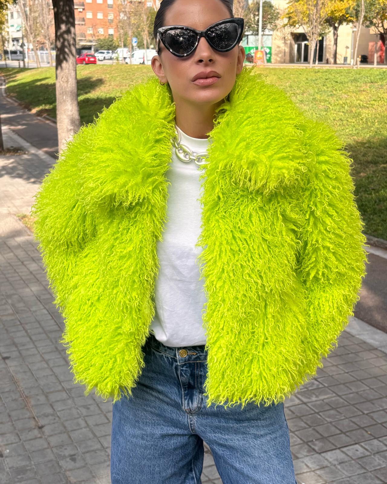 CARRIE FAUX SHEARLING JACKET