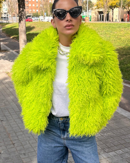 CARRIE FAUX SHEARLING JACKET